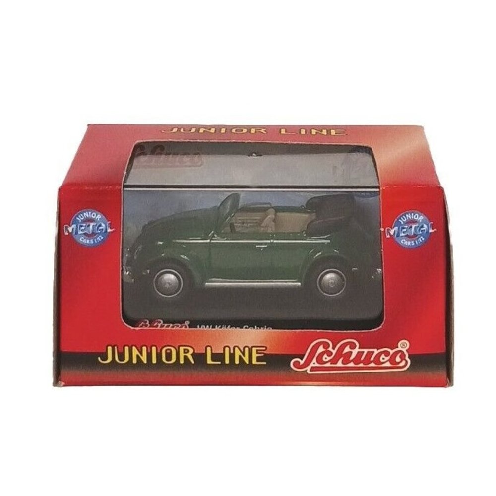 Schuco Volkswagon Beetle Kafer Cabrio Diecast Junior Line Vintage Green New